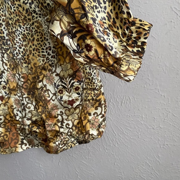 Women’s Silk Blouse | Silk Button Up | Women Silk Shirt | Women Silk Button-Up - Picture 7 of 14